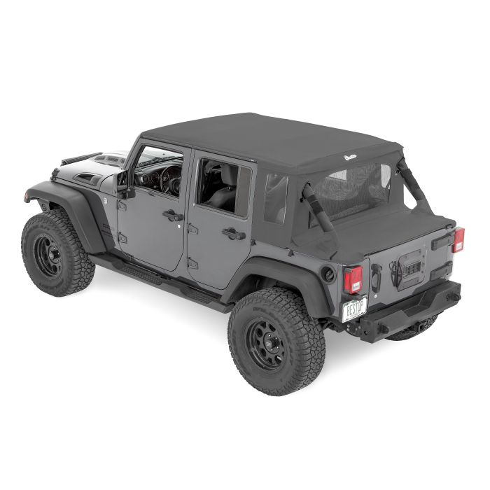 Halftop Soft Top - '07-18 Wrangler JK 4-Door (Black Diamond)