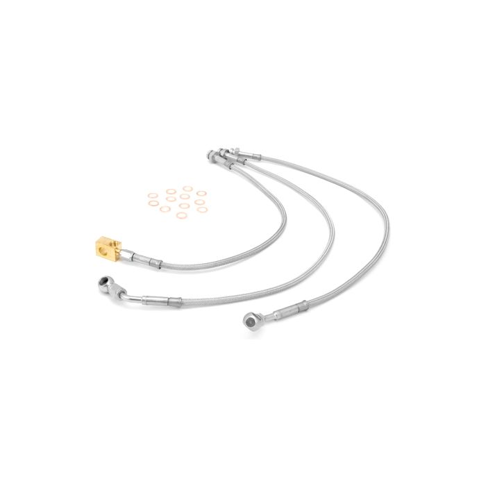 RR SS BRAIDED BRAKE HOSE 92-01 XJ