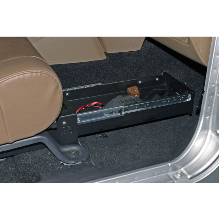 Tuffy  Security Products Passenger Side Conceal Carry Underseat Security Drawer for 07-18 Jeep Wrangler Unlimited JK and 07-10 Wrangler 2 door JK