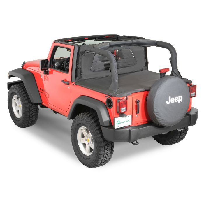 QuadraTop  Tonno Cover in Black Diamond for 07-18 Jeep Wrangler JK 2 Door