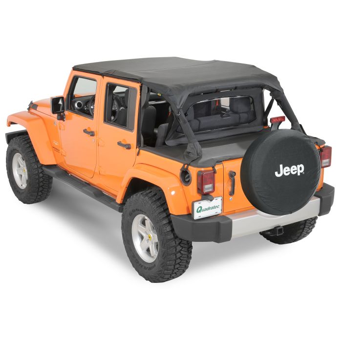 QuadraTop  Tonno Cover in Black Diamond for 07-18 Jeep Wrangler Unlimited JK 4 Door
