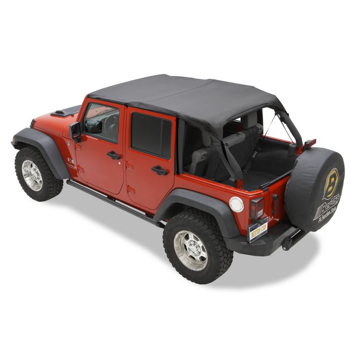 Bestop  Cable-Style Safari Bikini Top for 10-18 Jeep Wrangler Unlimited JK 4 Door