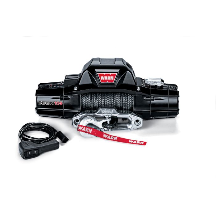 WARN 89611 ZEON 10-S Winch with 100' Spydura Synthetic Rope and Hawse Fairlead 