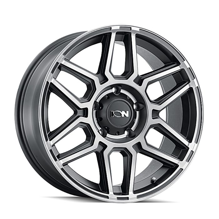 ION TYPE 146 MATTE BLACK W/MACHINED DART TINT 17X9 5-127 0MM 78.1MM