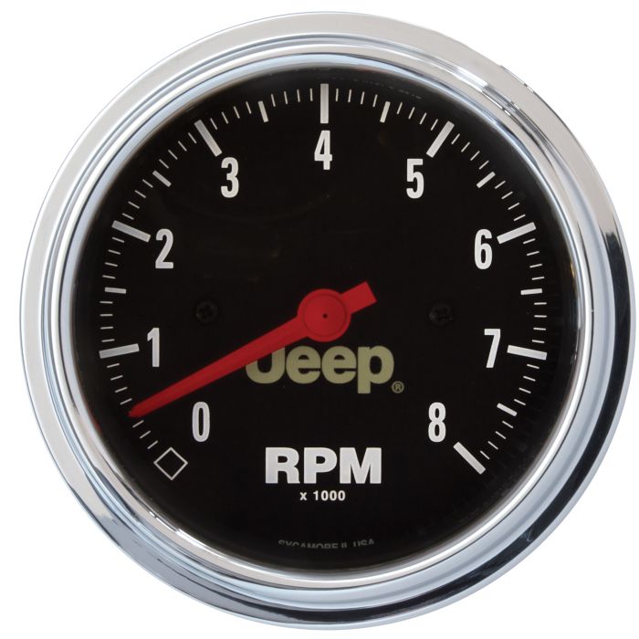 JEEP 3 3/8IN 8K RPM TACHOMETER