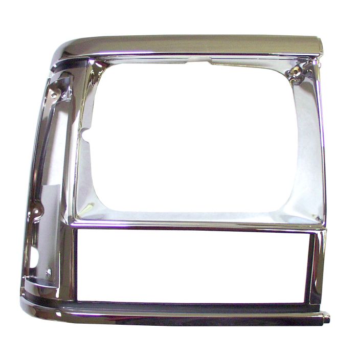 BEZEL-HEADLAMP-CHR/BLK 91-96 XJ PASS