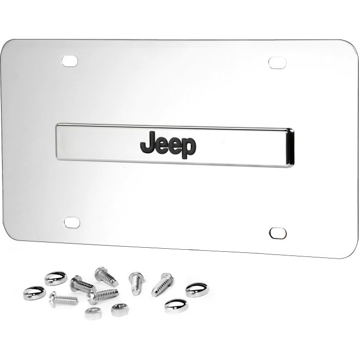 AUG 3D LOGO SS JEEP LOGO PLATE