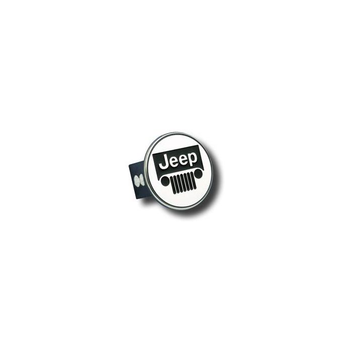 AUG JEEP GRILLE LOGO HITCH PLUG CHROME