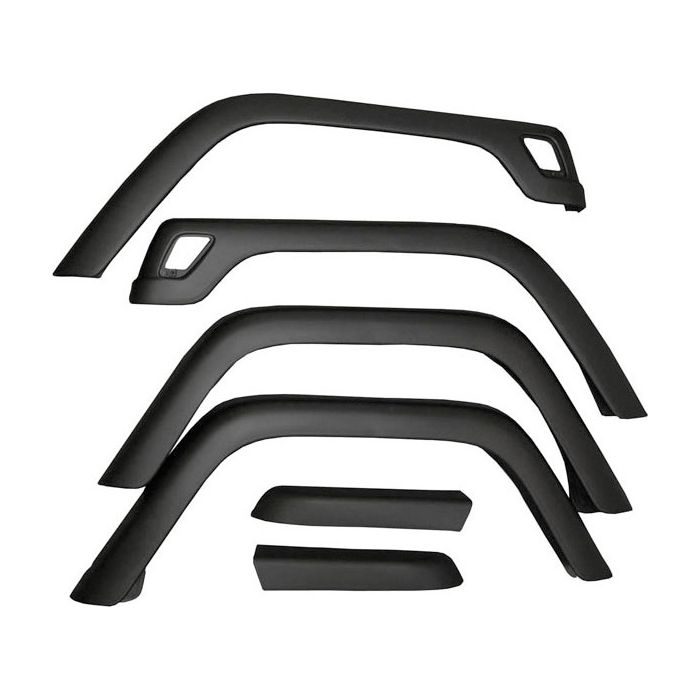 OMIX 11603.01 6-Piece Fender Flare Kit for 97-06 Jeep Wrangler TJ & Unlimited