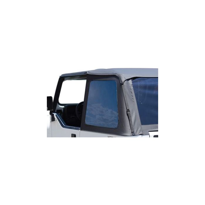 Rampage Products 1094350423 Frameless Trail Top Replacement Driver Side Tinted Window in Black Diamond for 92-95 Jeep Wrangler YJ with Rampage Frameless Trail Top ONLY