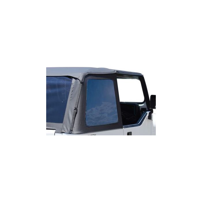 Rampage Products 1094351623 Frameless Trail Top Replacement Passenger Side Tinted Window in Black Diamond for 92-95 Jeep Wrangler YJ with Rampage Frameless Trail Top ONLY