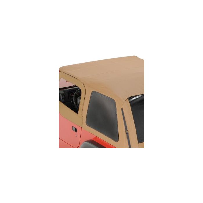 Rampage Products 1095170423 Frameless Trail Top Replacement Driver Side Tinted Window in Spice for 97-06 Jeep Wrangler TJ with Rampage Frameless Trail Top ONLY