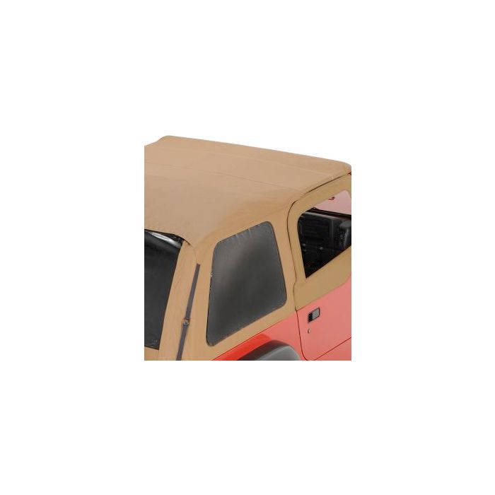 Rampage Products 1095171623 Frameless Trail Top Replacement Passenger Side Tinted Window in Spice for 97-06 Jeep Wrangler TJ with Rampage Frameless Trail Top ONLY