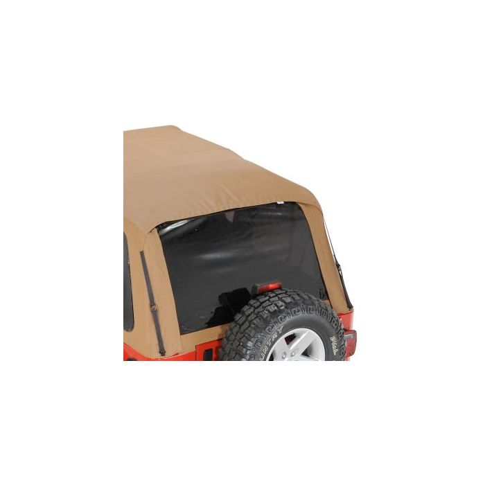 Rampage Products 1095171823 Frameless Trail Top Replacement Rear Tinted Window in Spice for 97-06 Jeep Wrangler TJ with Rampage Frameless Trail Top ONLY