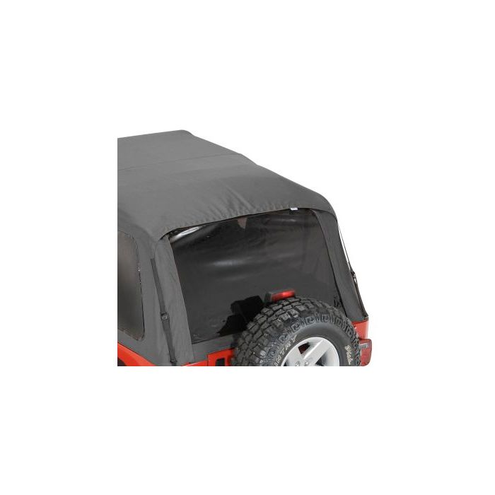Rampage Products 1095351823 Frameless Trail Top Replacement Rear Tinted Window in Black Diamond for 97-06 Jeep Wrangler TJ with Rampage Frameless Trail Top ONLY