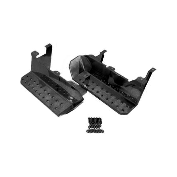 OMIX-ADA 11139.02 Sides Steps in Gloss Black for 76-86 Jeep CJ7 & CJ8