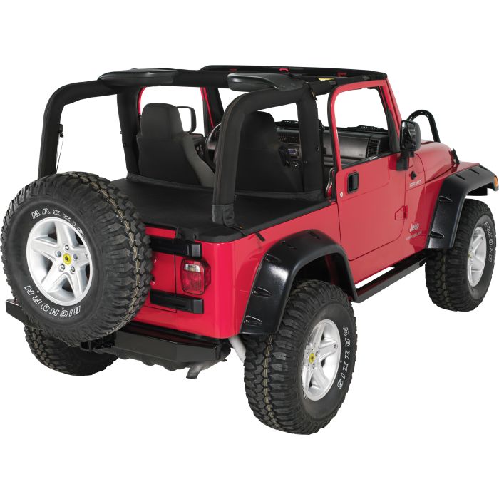 57IN REAR ROCK BMPR W/REC GLOSS BLK 97+ 553-121