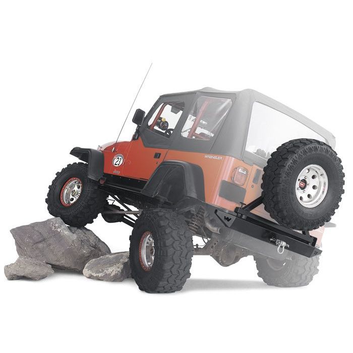WARN TIRE CARRIER&BUMPER-BLK 76-86 CJ7     (07KIT)