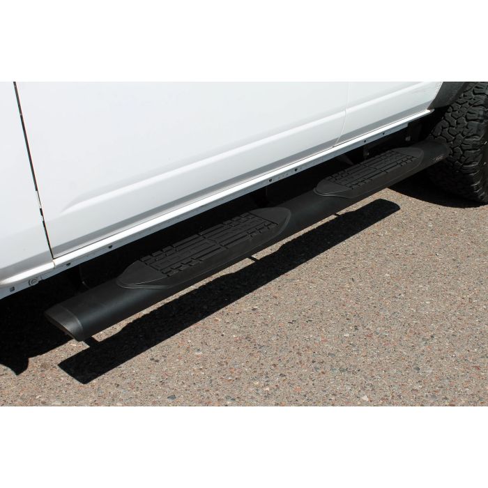 Magnum 2003-0388BT Raptor Series 5in Oval Style Full Tread Slide Track Running Boards in Black Textured Aluminum for 21-26 Ford Bronco 4-Door 
