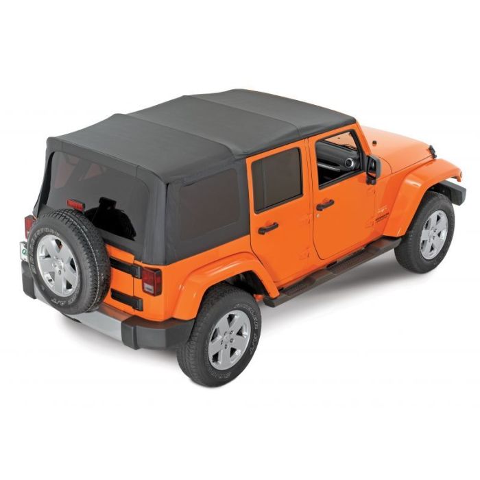 Mopar 82213651 Complete Cable Style Soft Top with Spring Lift Assist for 07-18 Jeep Wrangler JK Unlimited 