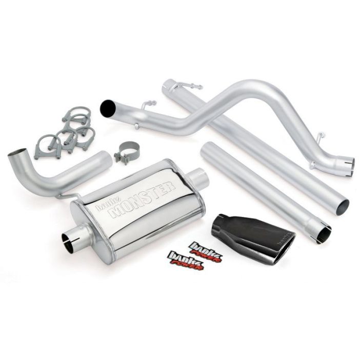 BANKS MONSTER EXH JK 4DR 3.8L BLK TIP
