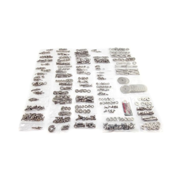 OMIX 12215.05 Stainless Steel Body Fastener Kit for 76-83 Jeep CJ-5 (582 Pieces)