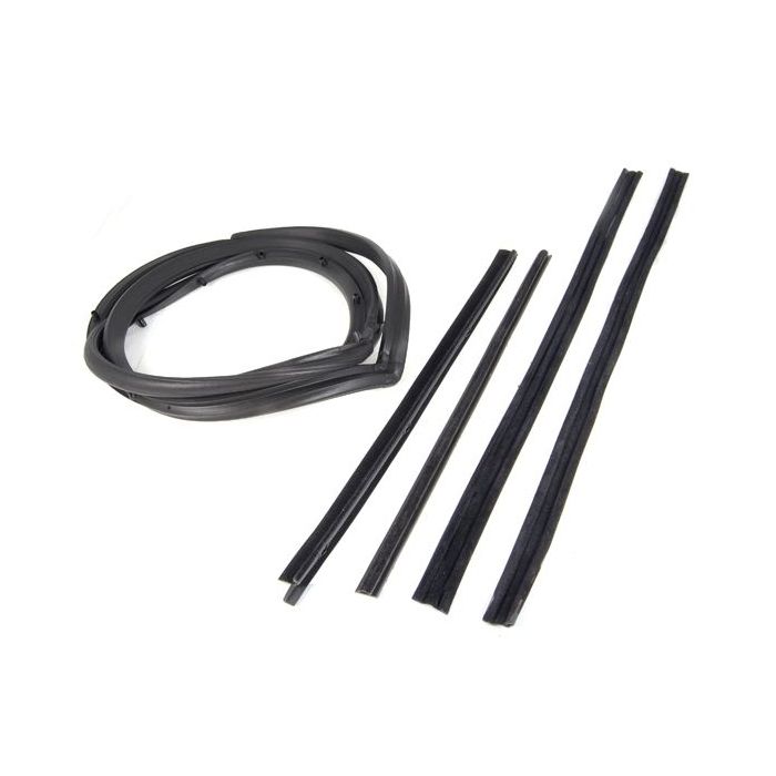 OMIX 12303.51 Driver Side Full Steel Door Seal Kit with Moveable Vent Windows for 87-95 Jeep Wrangler YJ