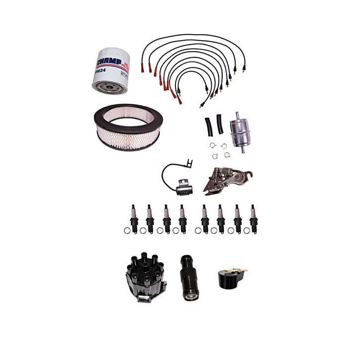 OMIX 17257.82 Ignition Tune Up Kit for 72-74 Jeep CJ Series with V8 Engine