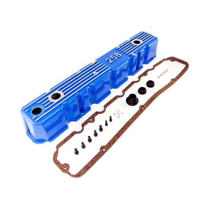 VALVE COVER ALUMINUM 258-BLUE
