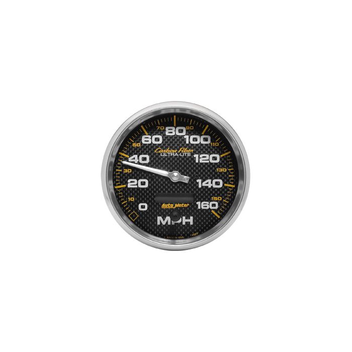 CARBON FIB 3-3/8 SPEEDOMETER 160 MPH