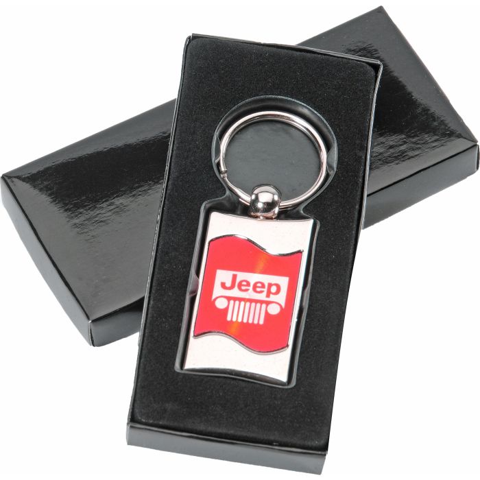 AUG JEEP GRILLE WAVE KEY CHAIN RED