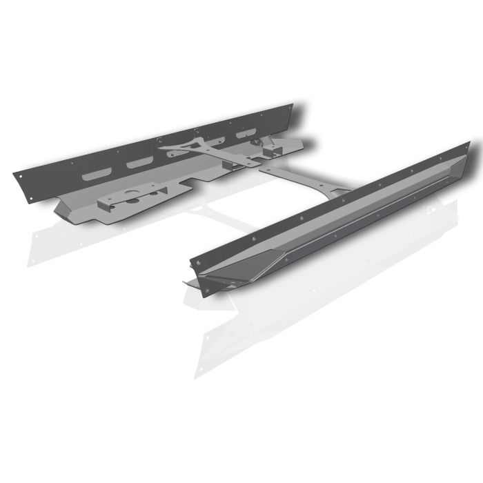 Crawltek Revolution CWLLJ41401 Pyro Mini Boatside Rocker Guard - 5" Stretch for 04-06 Jeep Wrangler Unlimited LJ