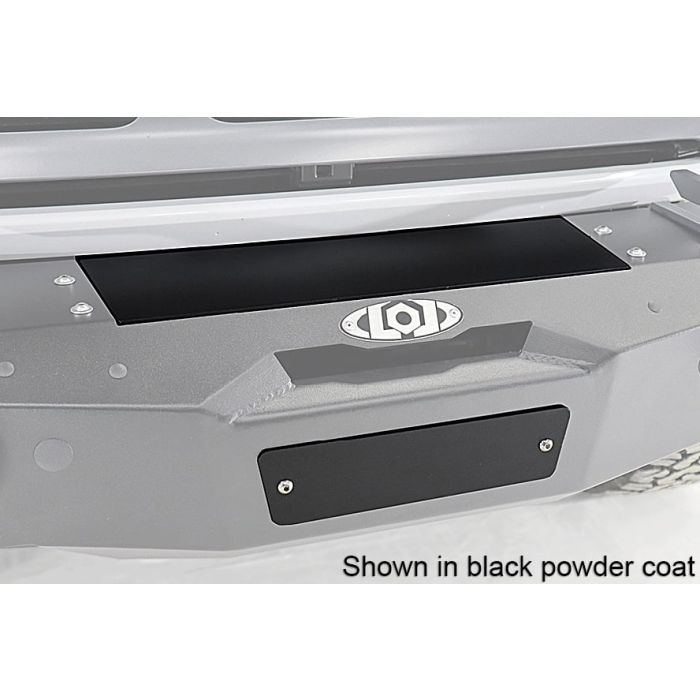 2021+ Bronco Black Ops Front Bumper Winch Cover Plate (Bare Steel)
