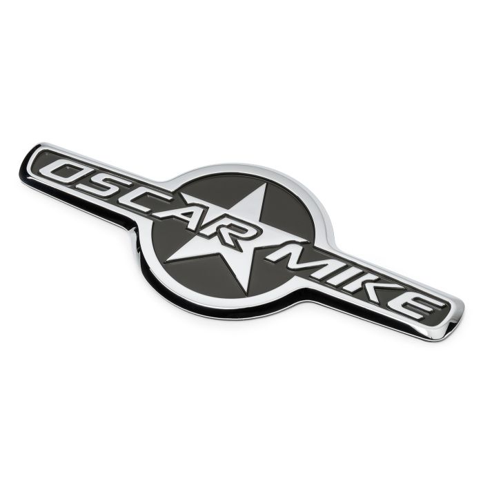 Mopar 68093911AB "Oscar Mike" Badge for Jeep Vehicles