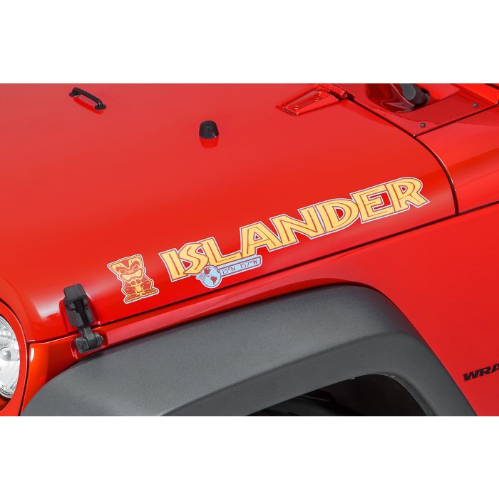 68084123AA - MOPAR ISLANDER HOOD DECAL 2010+ JK