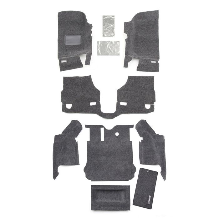 Bedrug  Premium Carpeted Floor Covering Kit for 07-18 Jeep Wrangler JK