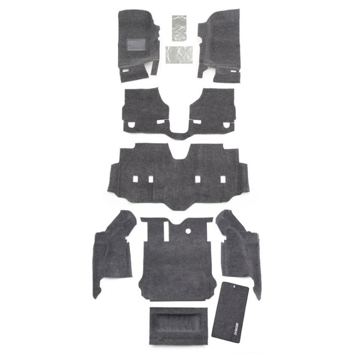 Bedrug  Premium Carpeted Floor Covering Kit for 07-18 Jeep Wrangler Unlimited JK