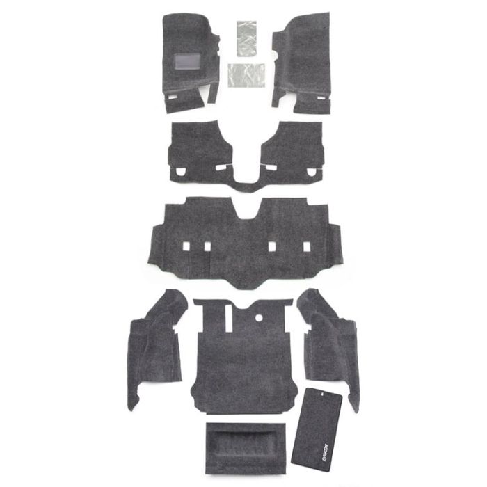 Bedrug  Premium Carpeted Floor Covering Kit for 07-18 Jeep Wrangler Unlimited JK