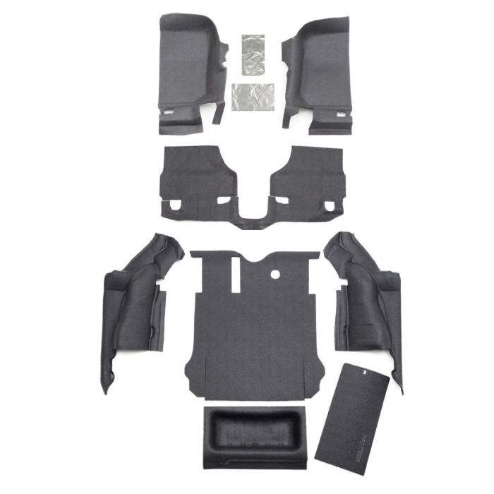 Bedrug  BedTred Premium Molded Floor Covering Kit for 07-18 Jeep Wrangler JK 2 Door