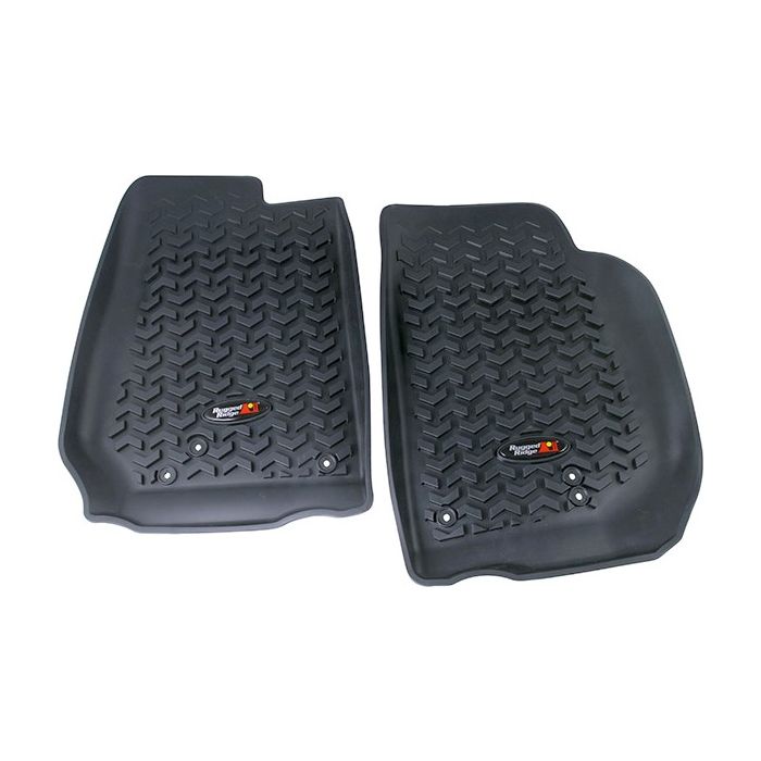 Rugged Ridge 12920.03 Front Floor Liners for 14-18 Jeep Wrangler JK Right Hand Drive  