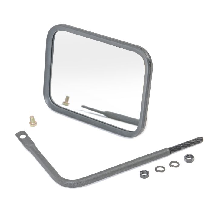 Crown Automotive RT30004 Black Safari Mirror for 76-21 Jeep CJ, Wrangler YJ, TJ, JK, JL and Gladiator JT