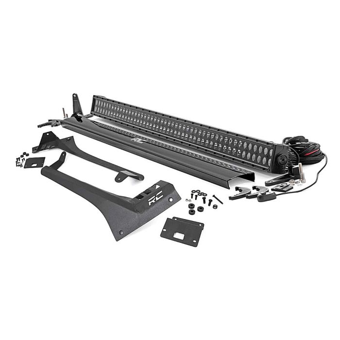 RC 50IN LED W/MNT 2 ROW BLK/WHT JL/JT