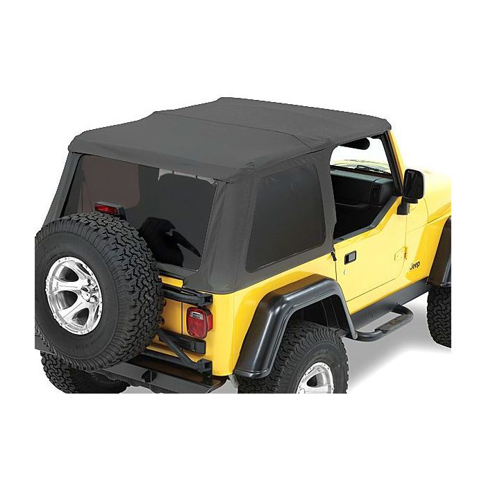 Bestop 5282015 Trektop NX Replace-a-top Soft Top in Black Denim for 97-06 Jeep Wrangler TJ with Trektop NX