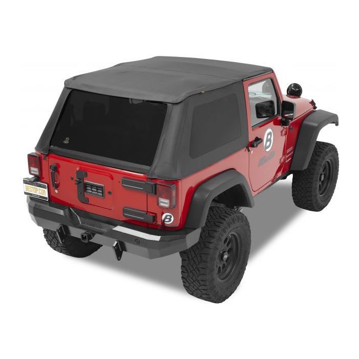 Bestop 5282235 Trektop NX Replace-a-top Soft Top in Black Diamond for 07-18 Jeep Wrangler JK 2 Door with Trektop NX