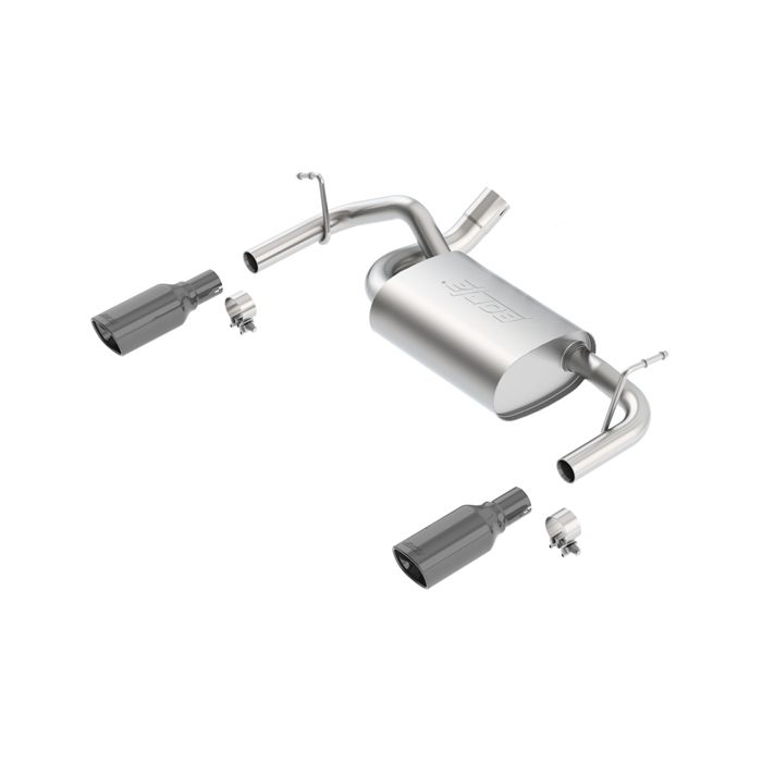 BORLA TOURING EXH DUAL 12-UP JK BLK TIP