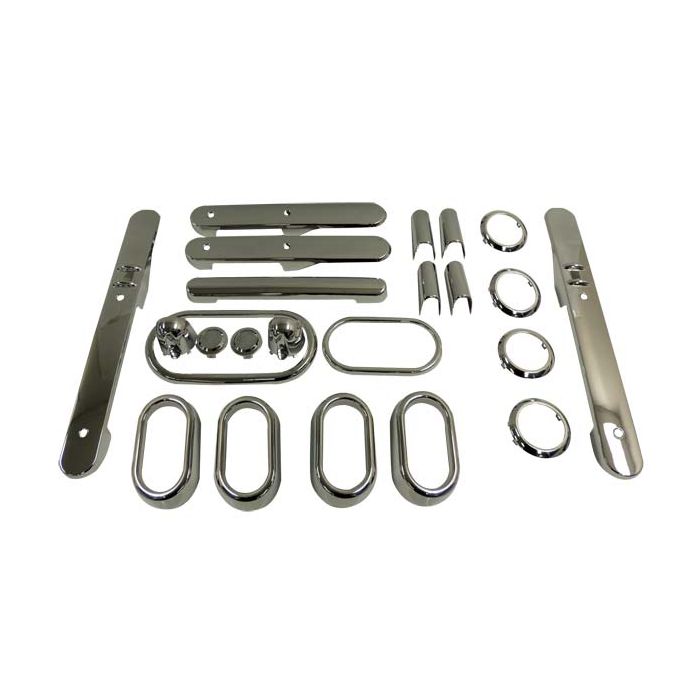 Crown Automotive  Complete Interior Trim Kit for 07-10 Jeep Wrangler Unlimited JK 4 Door with Automatic Transmission & Power Windows