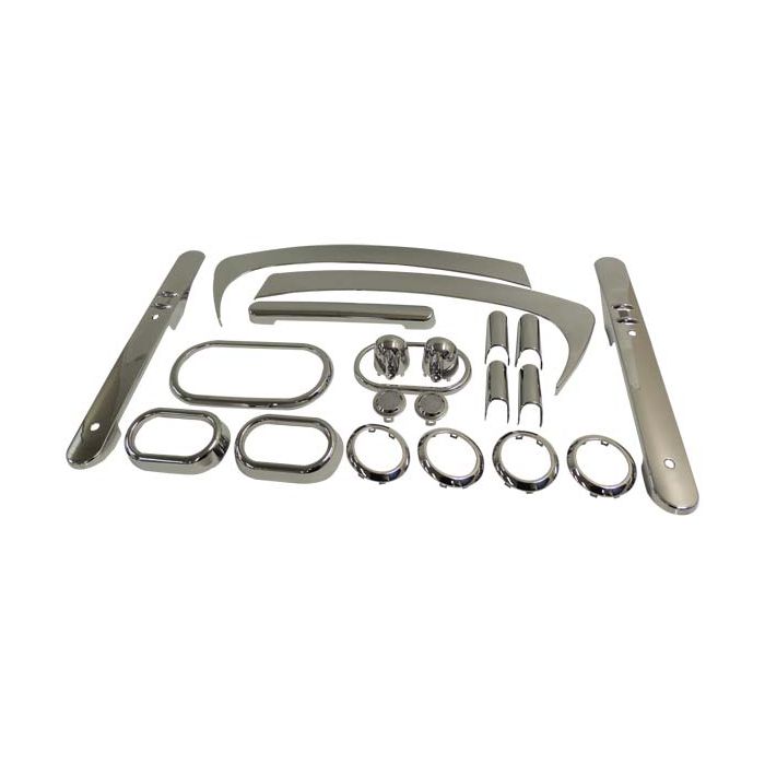 Crown Automotive  Complete Interior Trim Kit for 07-10 Jeep Wrangler JK 2 Door with Automatic Transmission & Power Windows