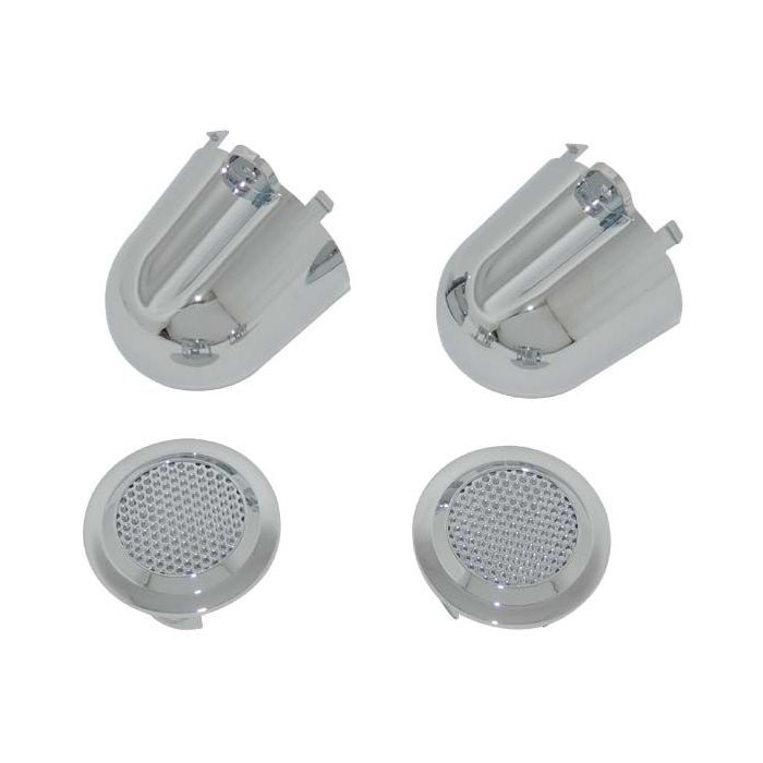 Crown Automotive RT27041 Chrome Tweeter Covers for 07-10 Jeep Wrangler JK