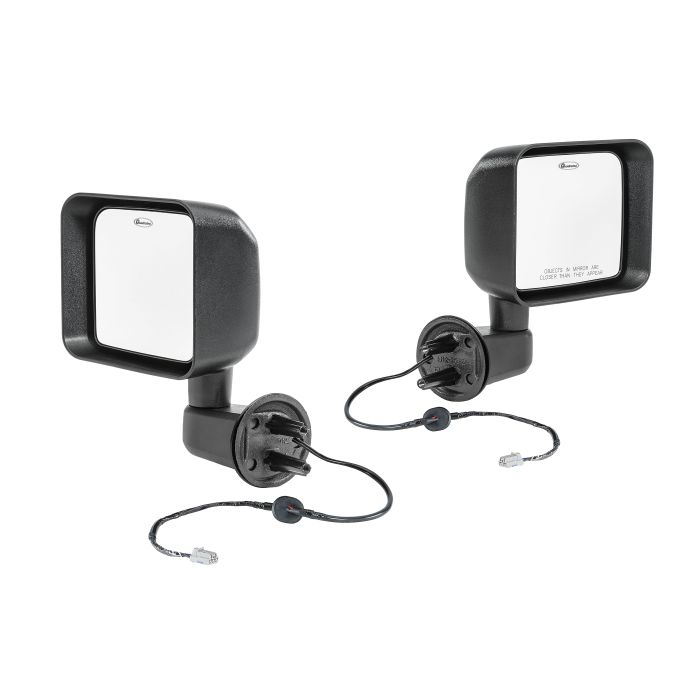 Quadratec  Replacement Power & Heated Mirror Kit in Black for 11-13 Jeep Wrangler JK