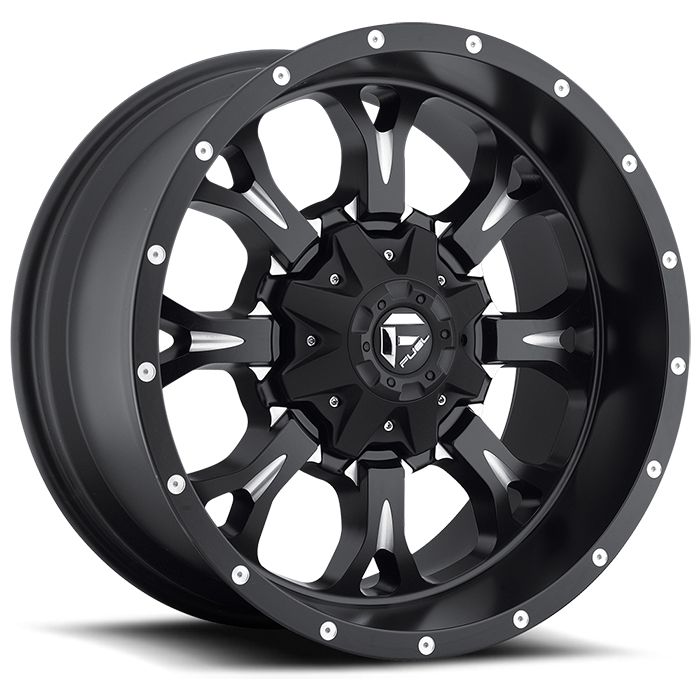 Fuel® Off-Road  Krank Wheel in Black with Machined Accents  for 07-20 Jeep Wrangler JK, JL and Gladiator JT
